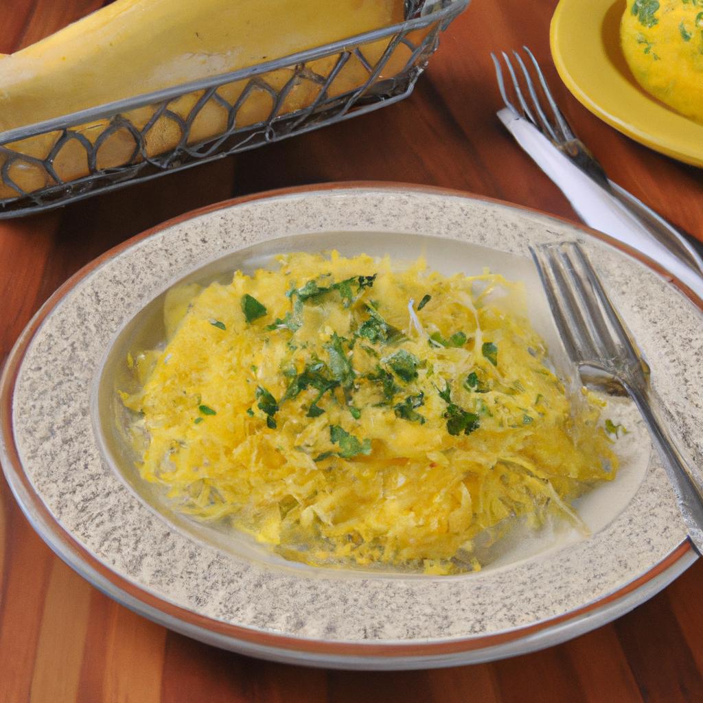 This AIP-friendly spaghetti squash dish is the perfect way to enjoy peas as a side.
