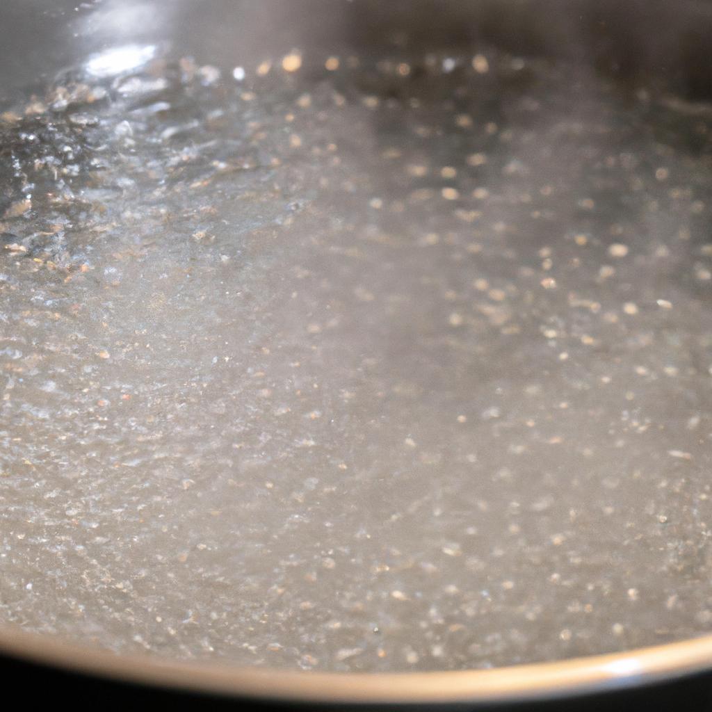 Blanching black-eyed peas in boiling water before freezing