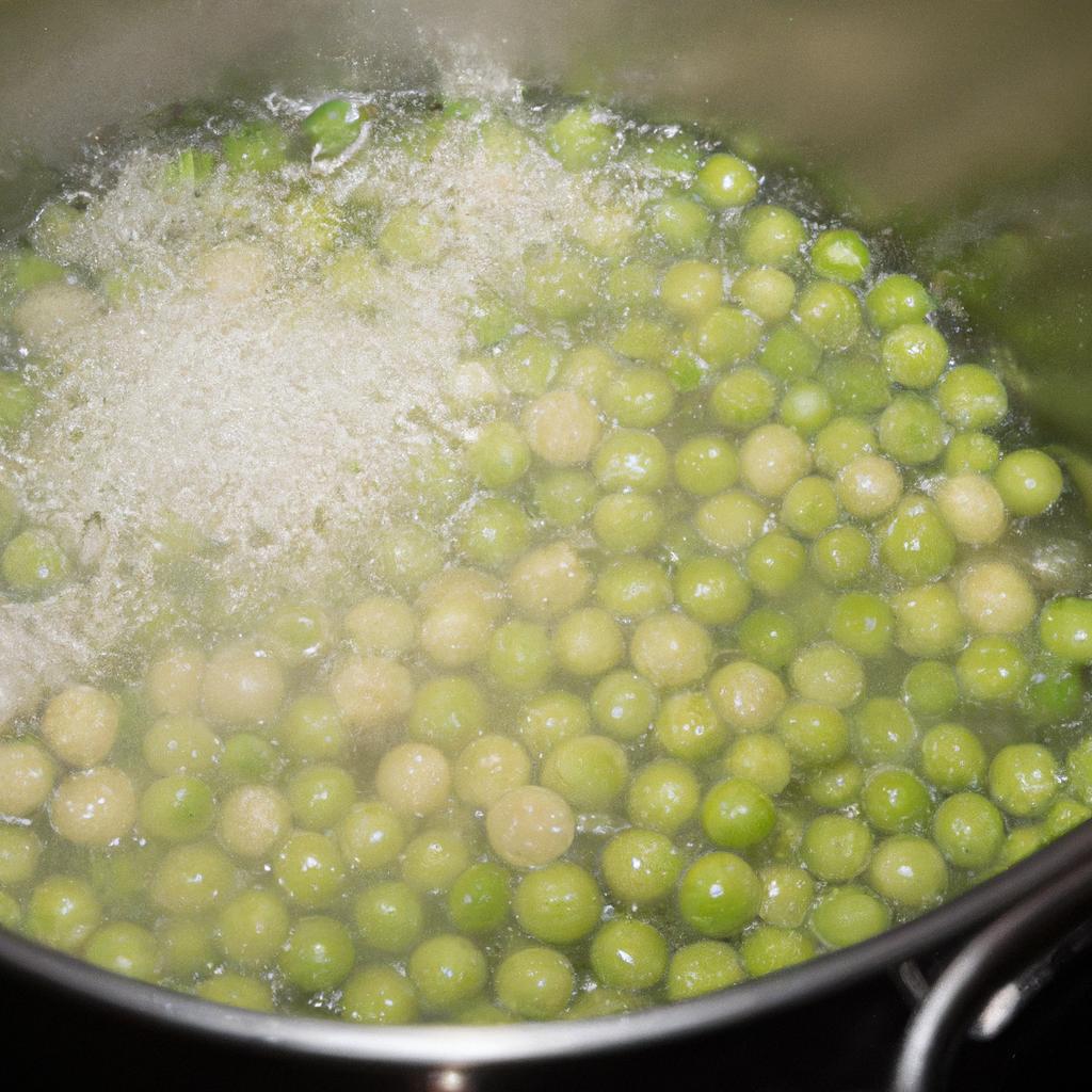 Boiling is one of the ways to cook fresh shelled peas