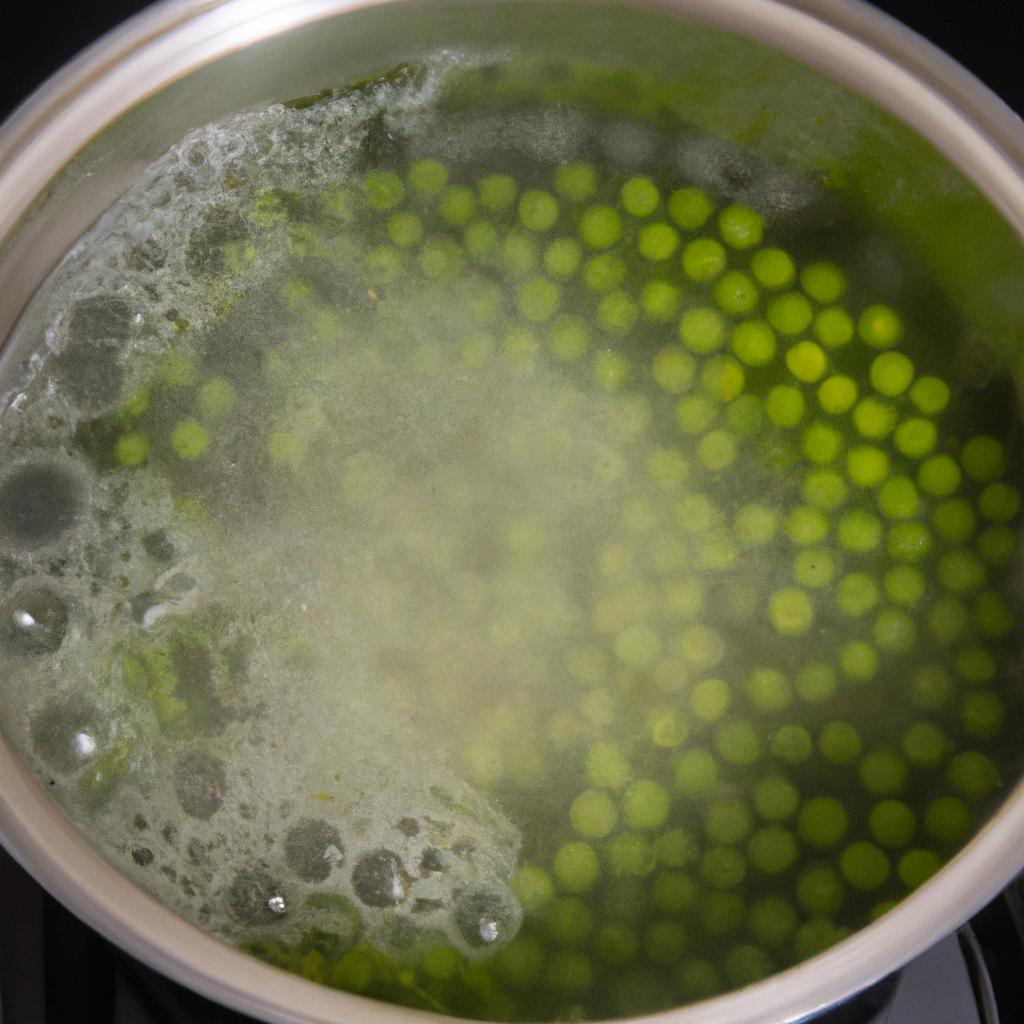 Boiling water blanching is a popular method for preserving peas.
