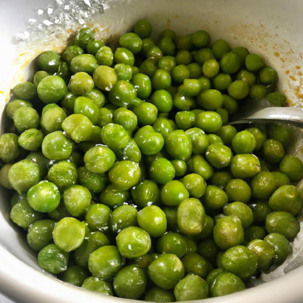 Blanched peas make for a healthy and tasty side dish