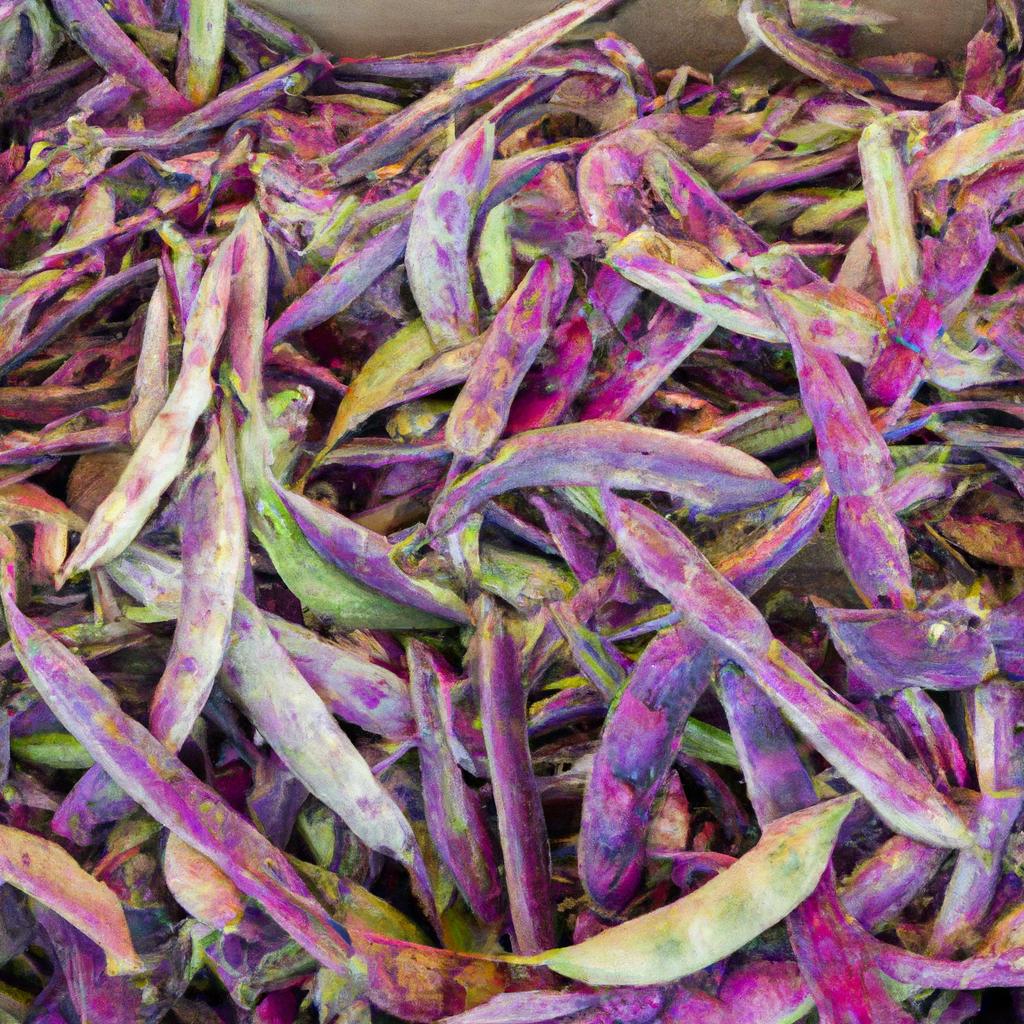 Purple hull peas sold in a local farmers' market.