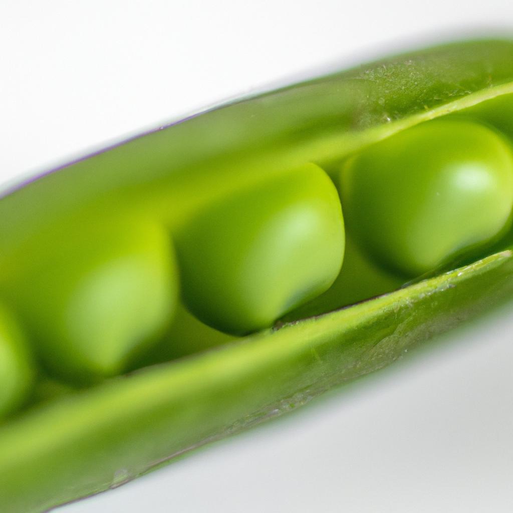 Peas are a good source of fiber and protein