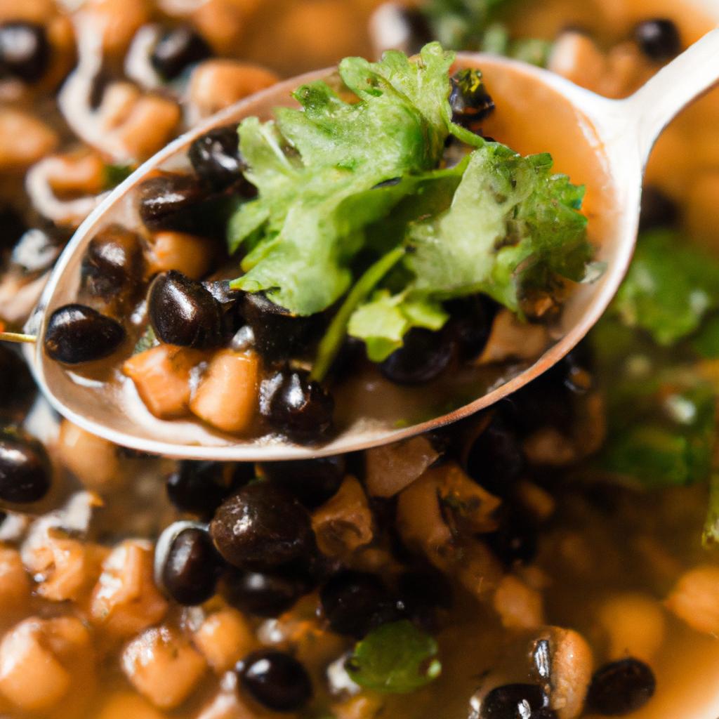 Spice up your black-eyed peas with fresh cilantro and hot sauce.