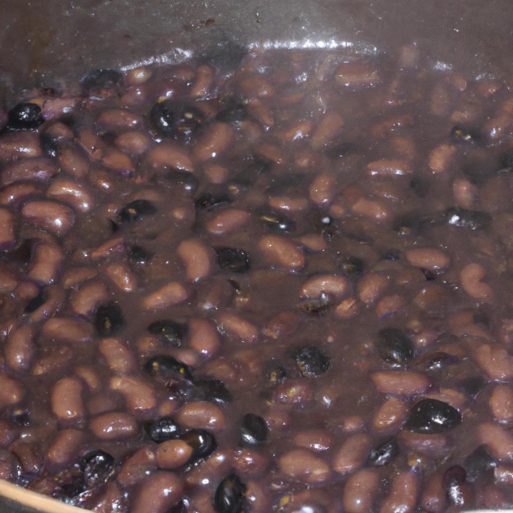 Delicious and nutritious purple hull peas cooked to perfection.