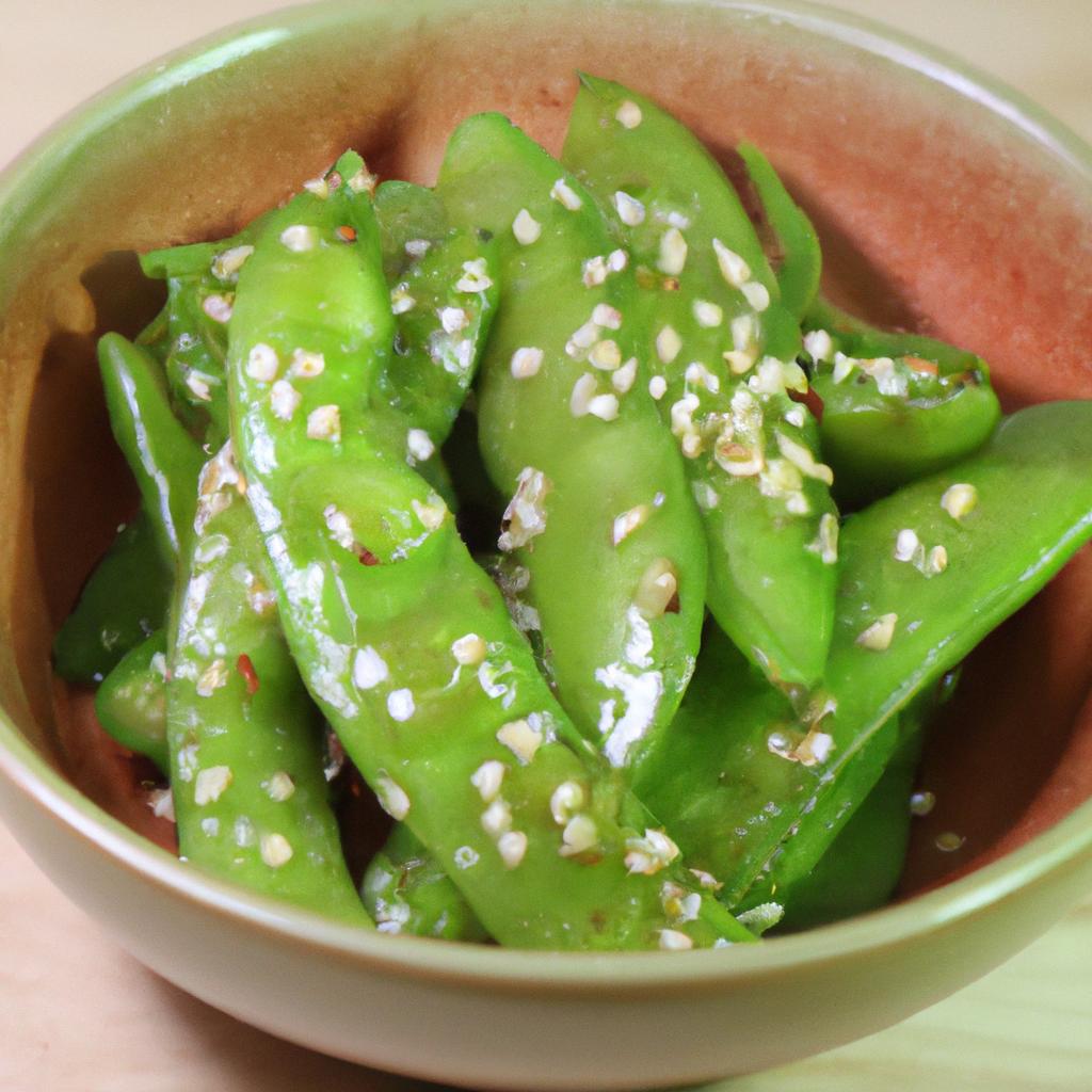 Cooked sugar snap peas make a delicious and nutritious side dish