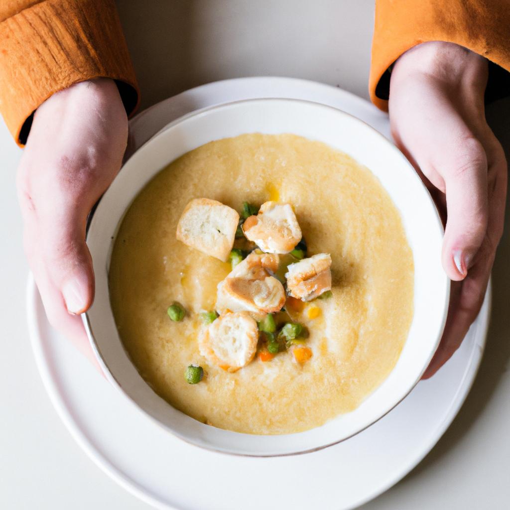 Warm and comforting creamy crowder pea soup