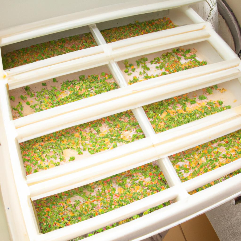 Using a dehydrator is the easiest way to dehydrate peas