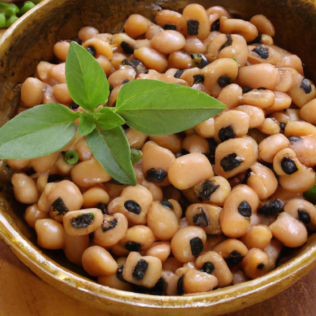 Add your favorite flavors and seasonings to cooked black eyed peas.