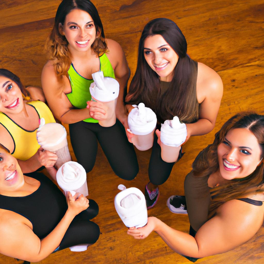 Fuel your workouts with the power of pea protein! These friends are getting a post-workout boost with their shakes.
