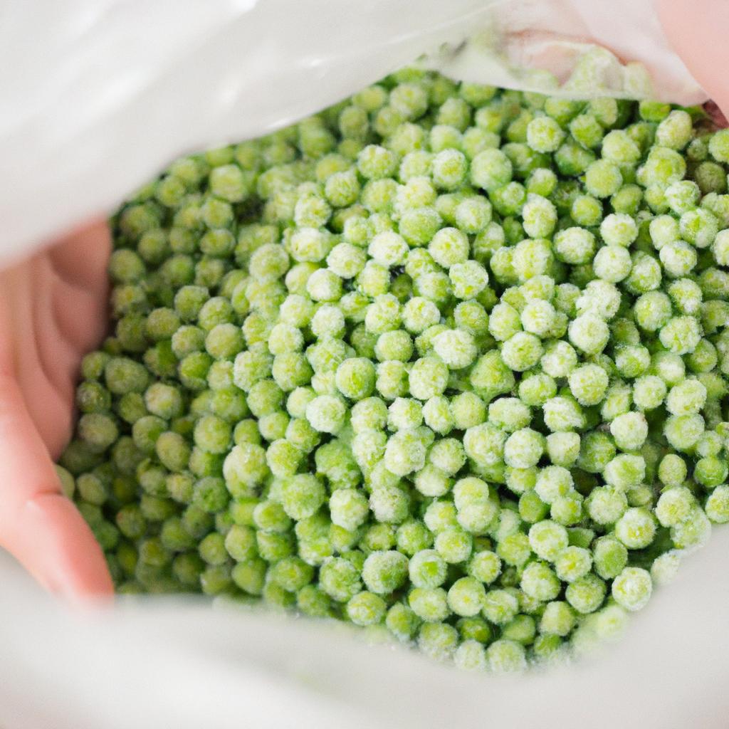 When done properly, frozen peas can last for months.