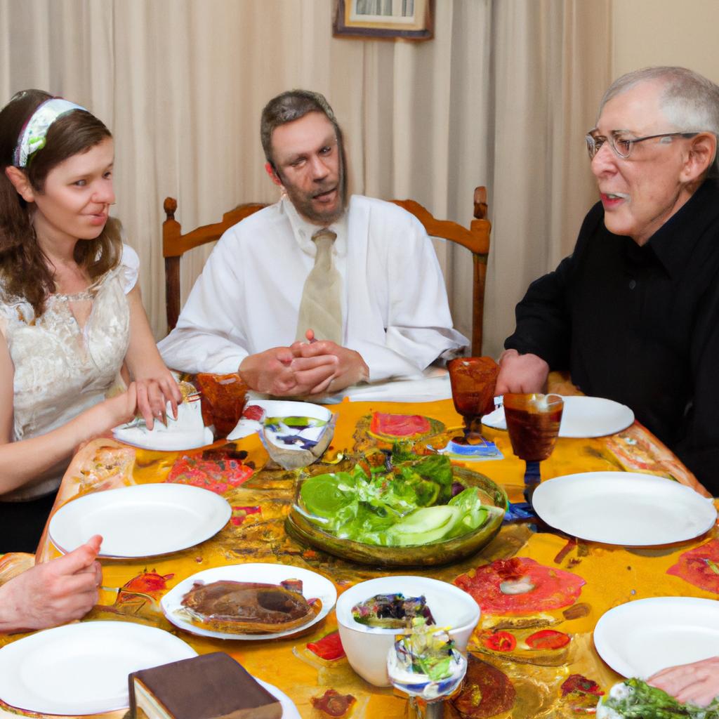 A family discussing the debate surrounding peas as Kitniyot