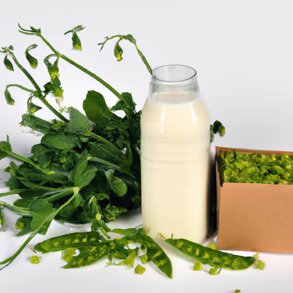 Pea milk is an eco-friendly option due to its sustainable agricultural practices and reduced carbon footprint.