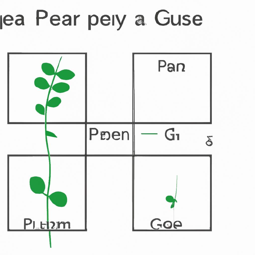 Punnett squares can be used to predict the outcome of pea plant crosses and study heredity patterns.