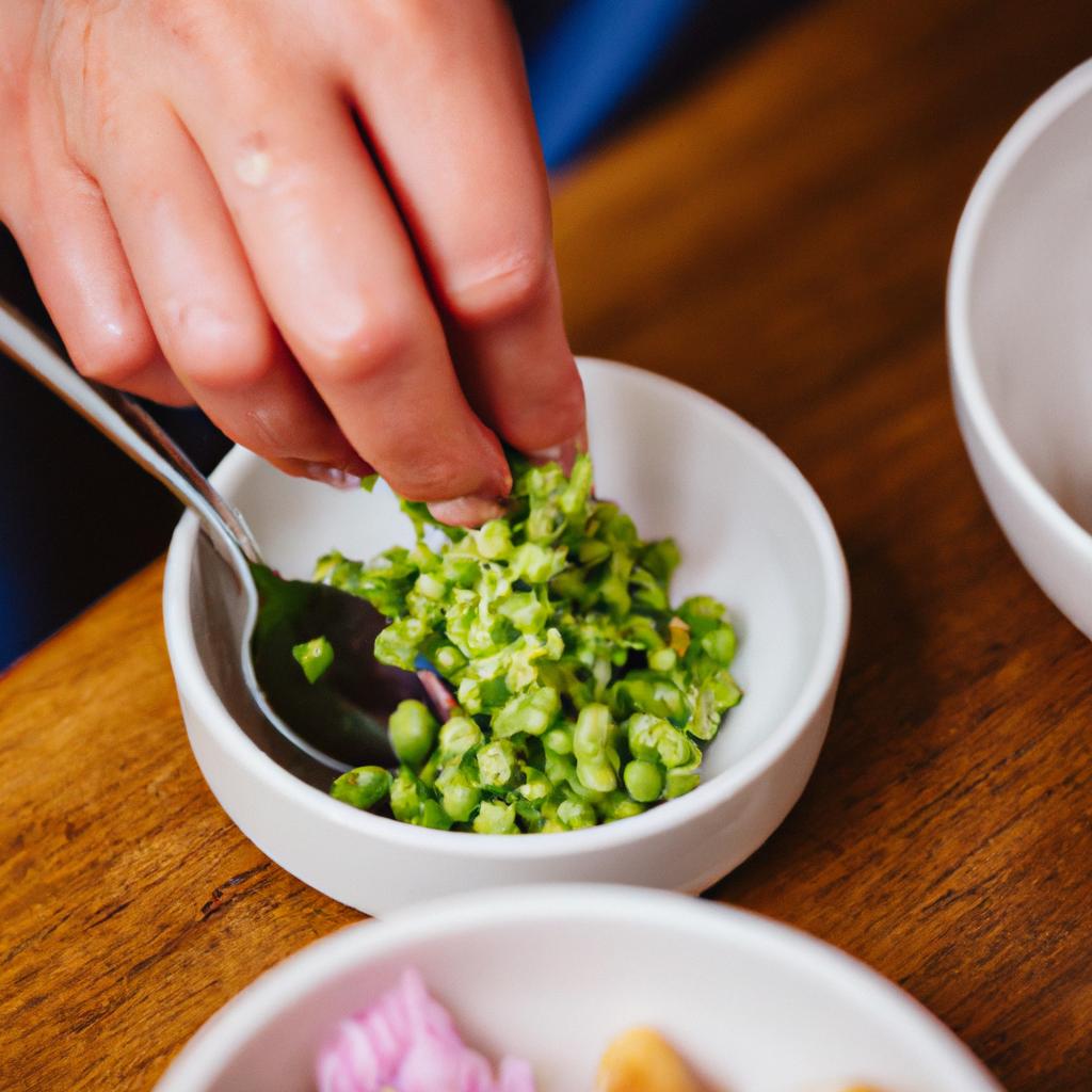 Add a kick of flavor and nutrition to your salad with wasabi peas