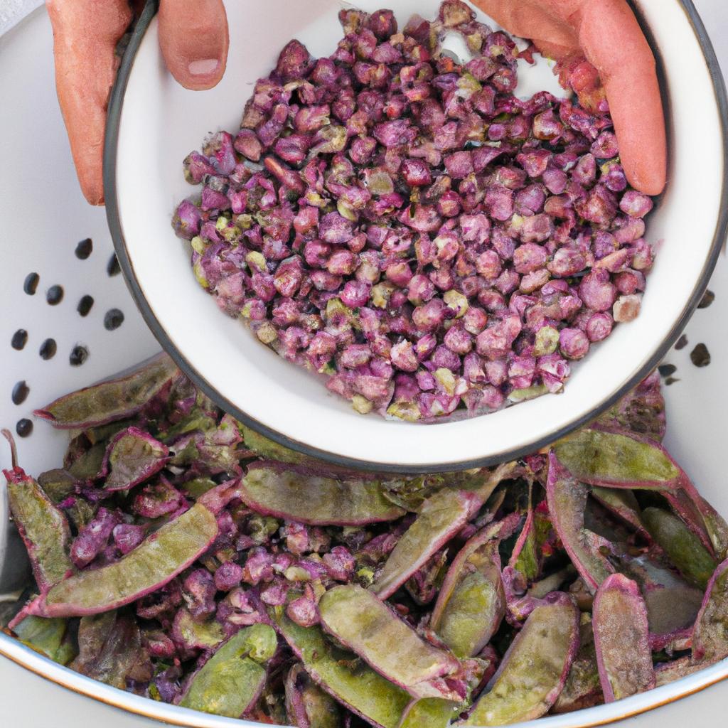 Blanched purple hull peas are a nutritious and delicious addition to any meal.