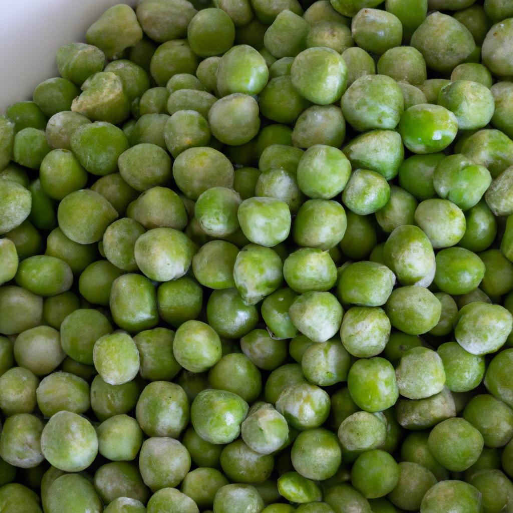 Proper blanching ensures the best quality and flavor of frozen peas