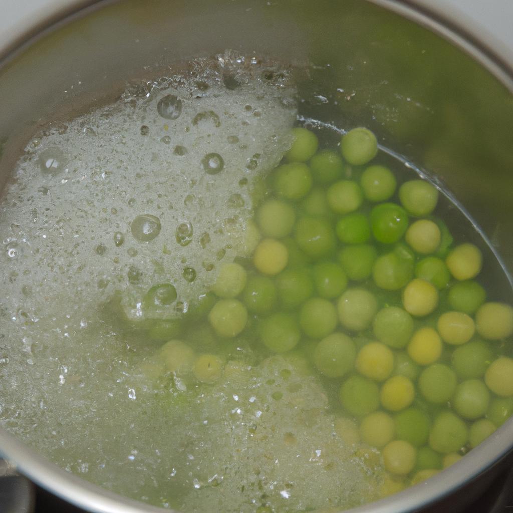 Blanching fresh peas makes for the perfect texture and flavor