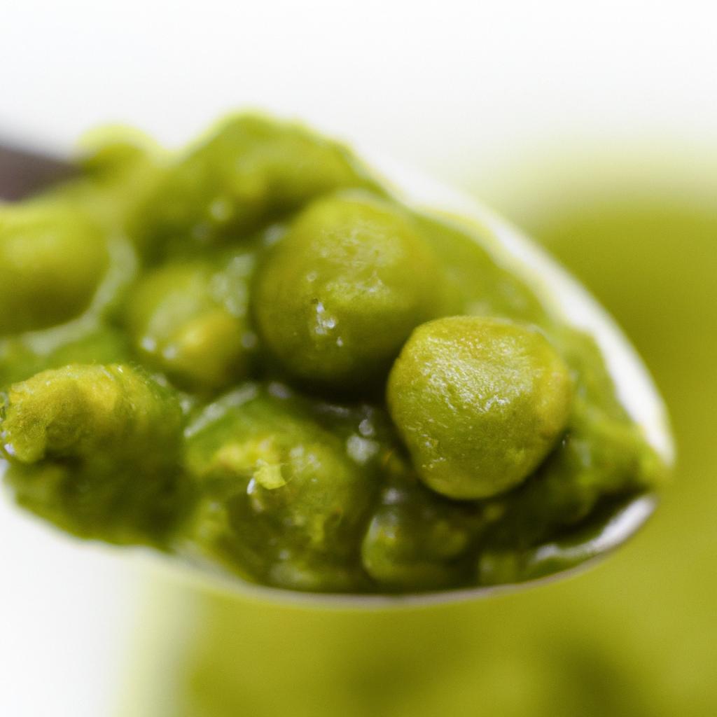When introducing peas to your 9 month old, it's best to start with a smooth and pureed texture to minimize the risk of choking.