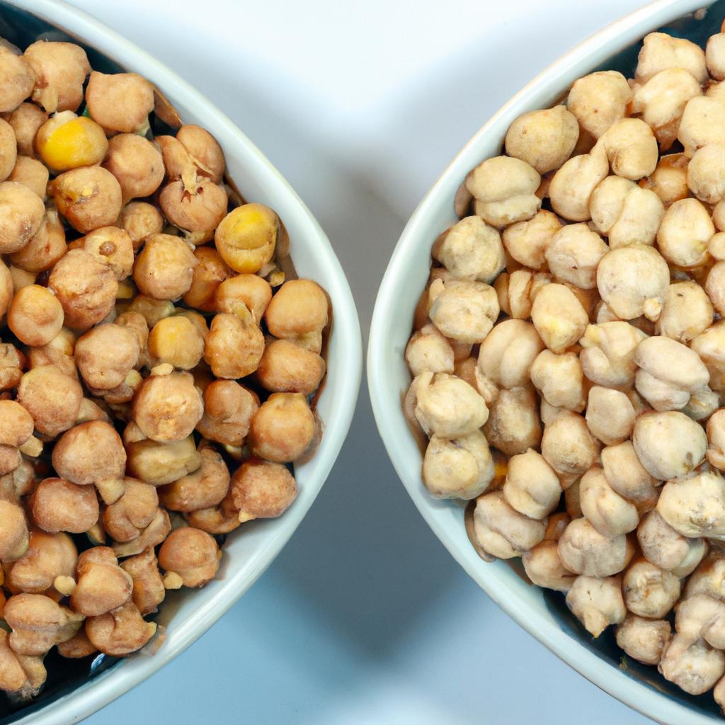 Black-eyed peas and chickpeas have distinct textures and flavors that set them apart from each other.