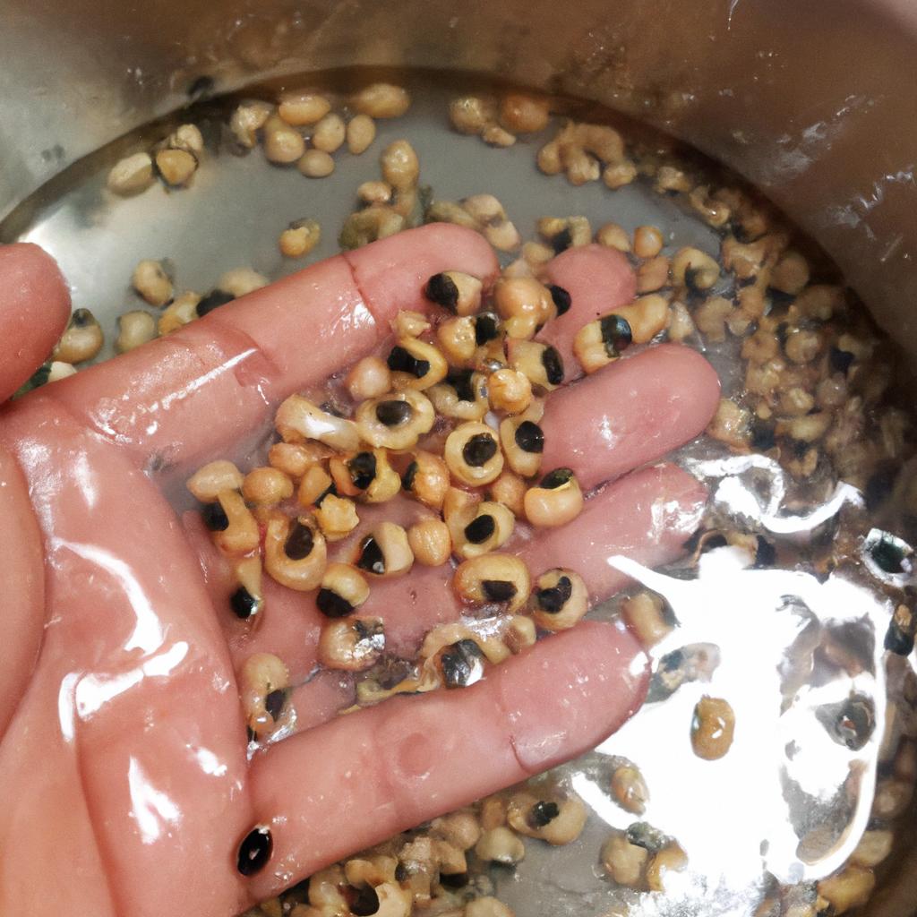 Soaking black eyed peas before cooking is essential for the perfect texture