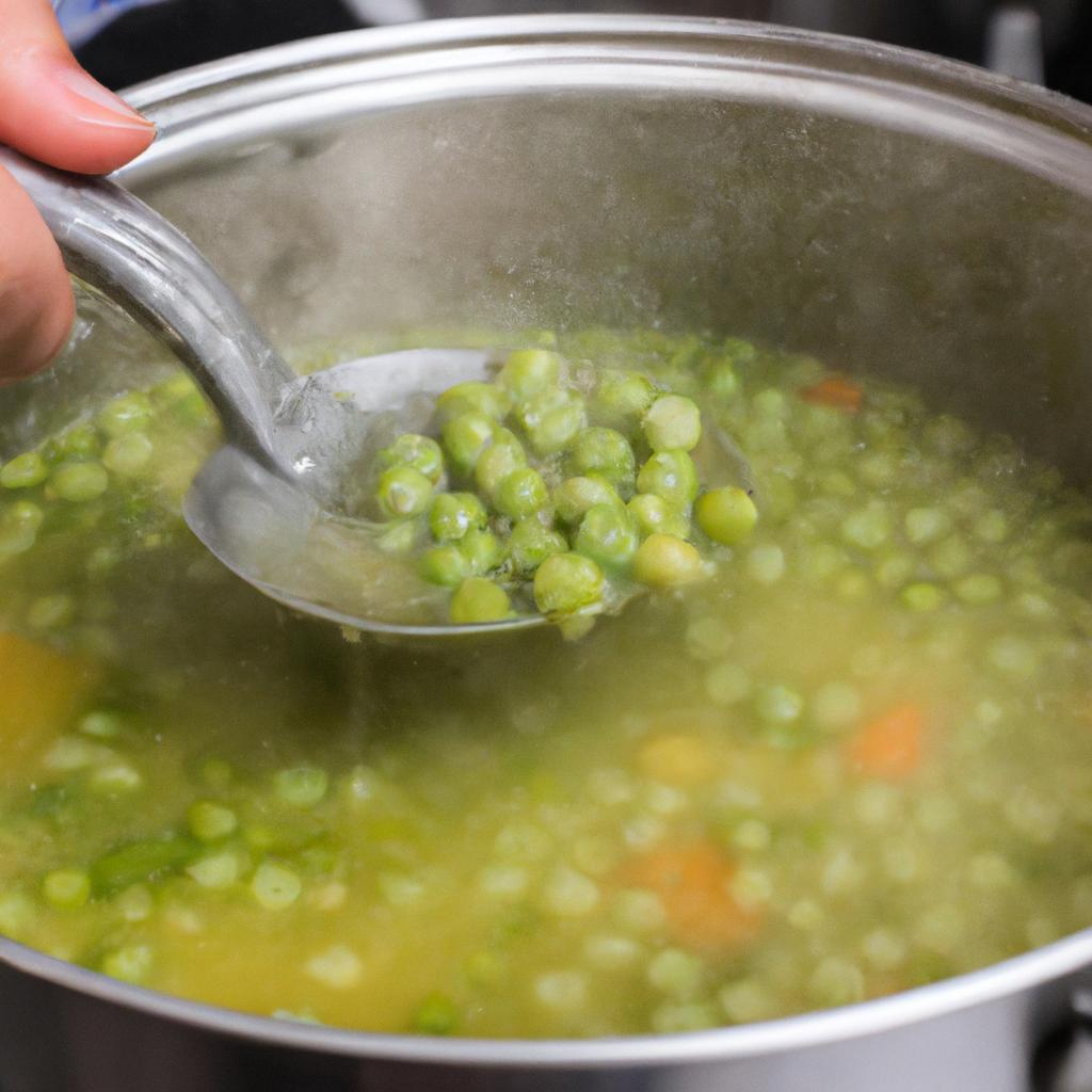 Frozen peas are a great addition to soups and stews for a low FODMAP option.