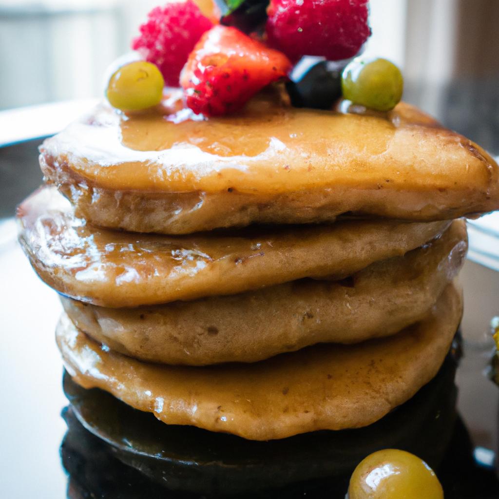 Sweet Split Pea Pancakes with Maple Syrup
