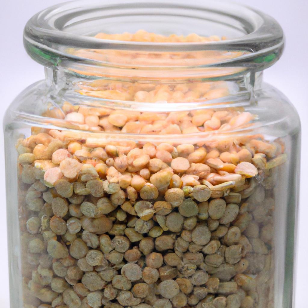 Proper storage is key to extending the shelf life of dehydrated peas