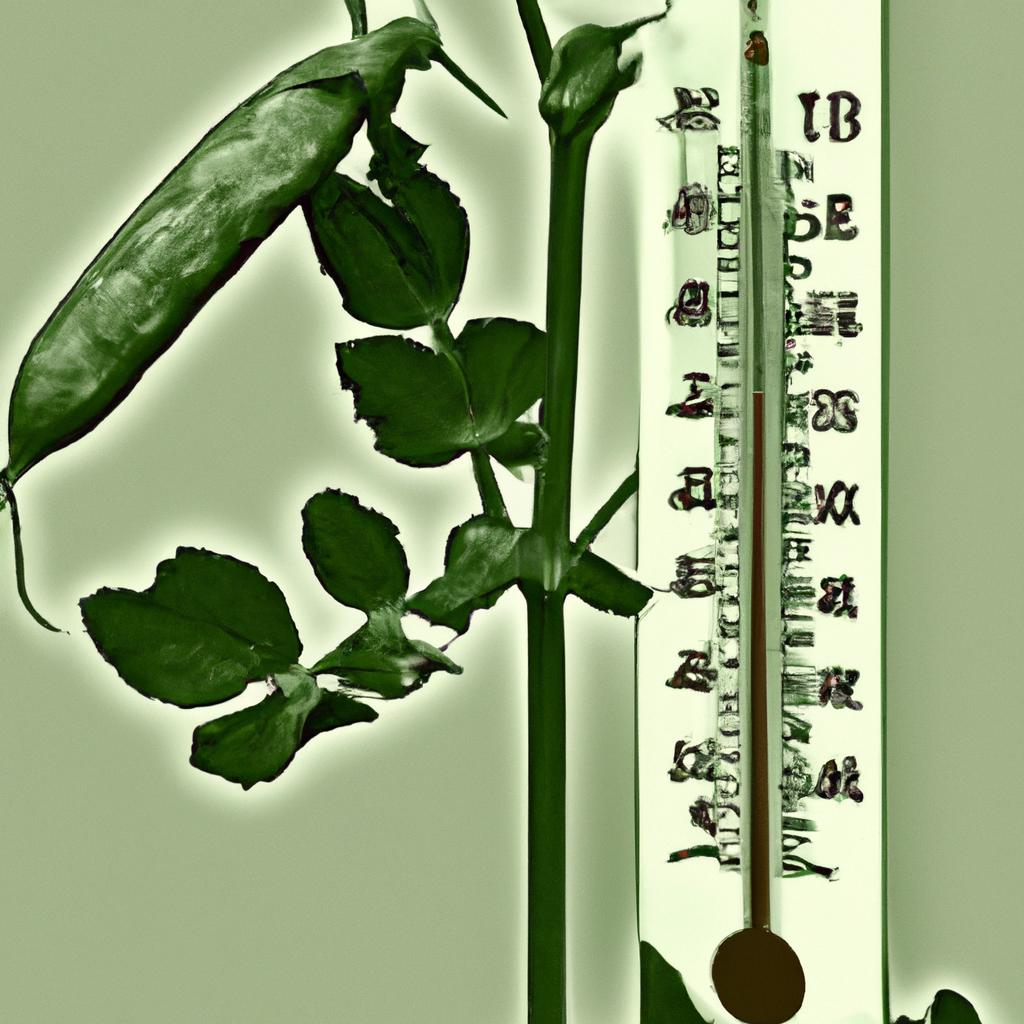 Temperature tolerance of pea plants