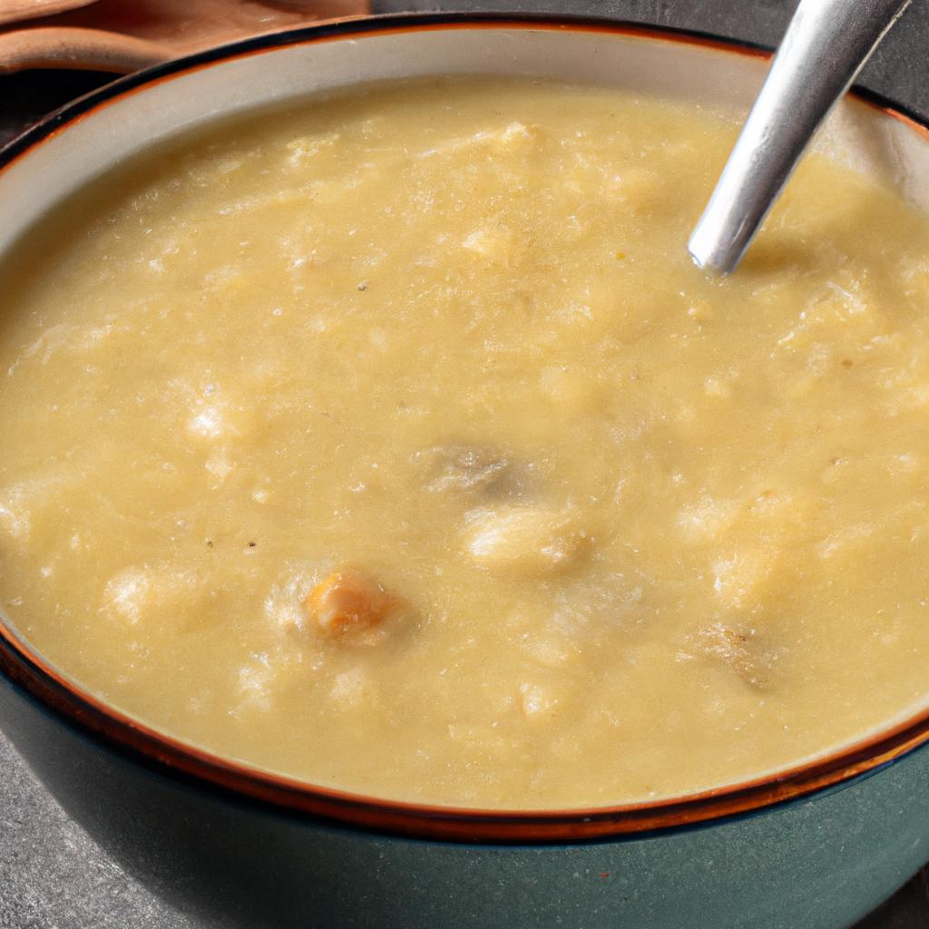 A warm bowl of whippoorwill pea soup, perfect for a chilly evening and packed with health benefits.